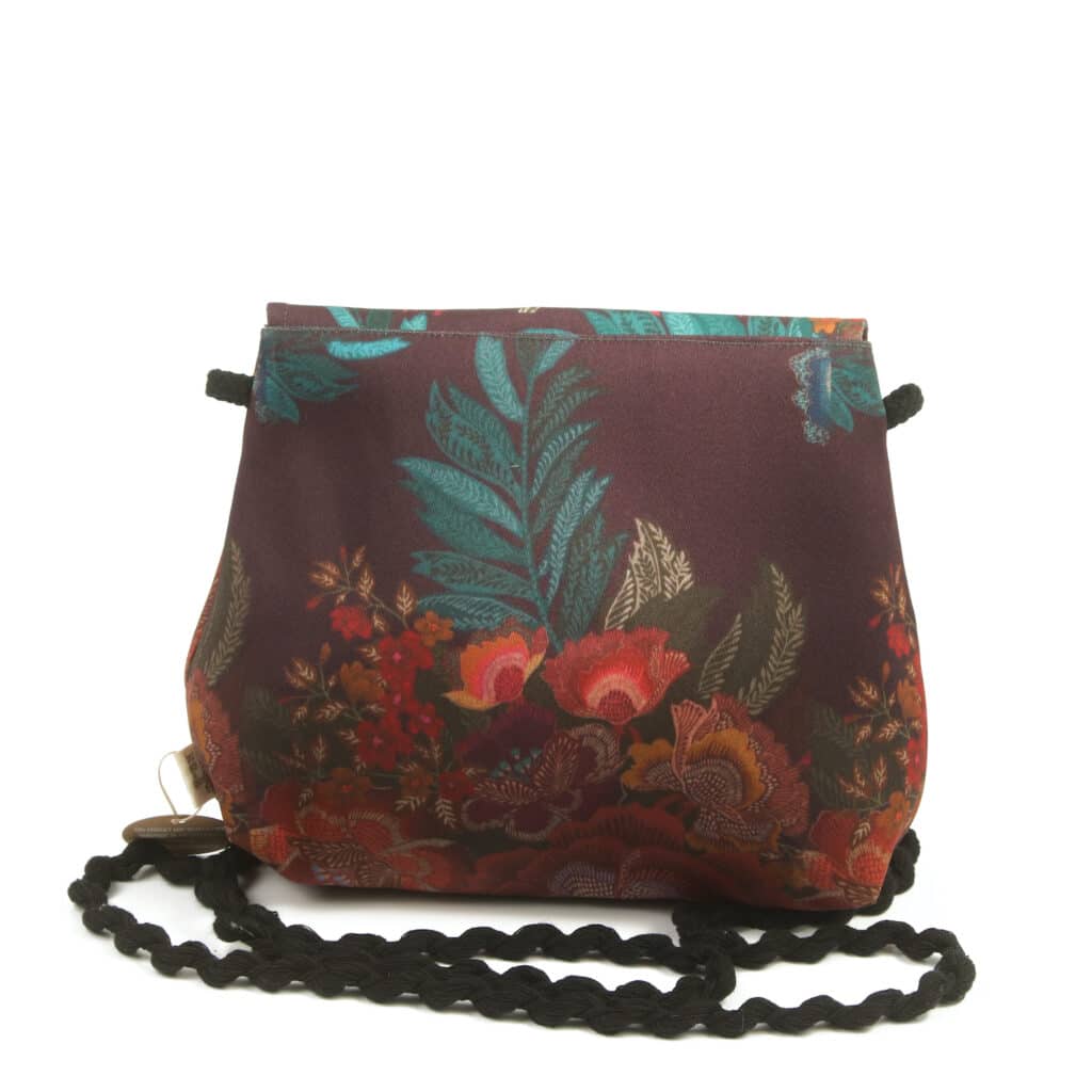 Χιαστί γυναικεία τσάντα με φλοράλ print