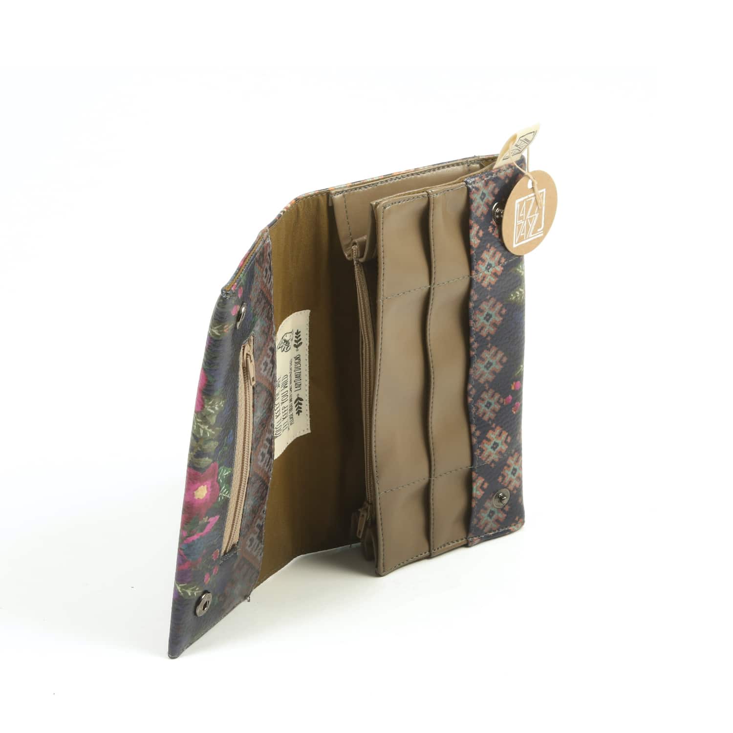 Γυναικείο πορτοφόλι από ψηφιακά εκτυπωμένη δερματίνη