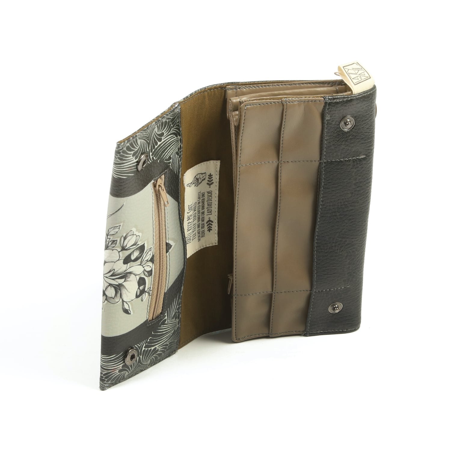 Γυναικείο πορτοφόλι από ψηφιακά εκτυπωμένη δερματίνη